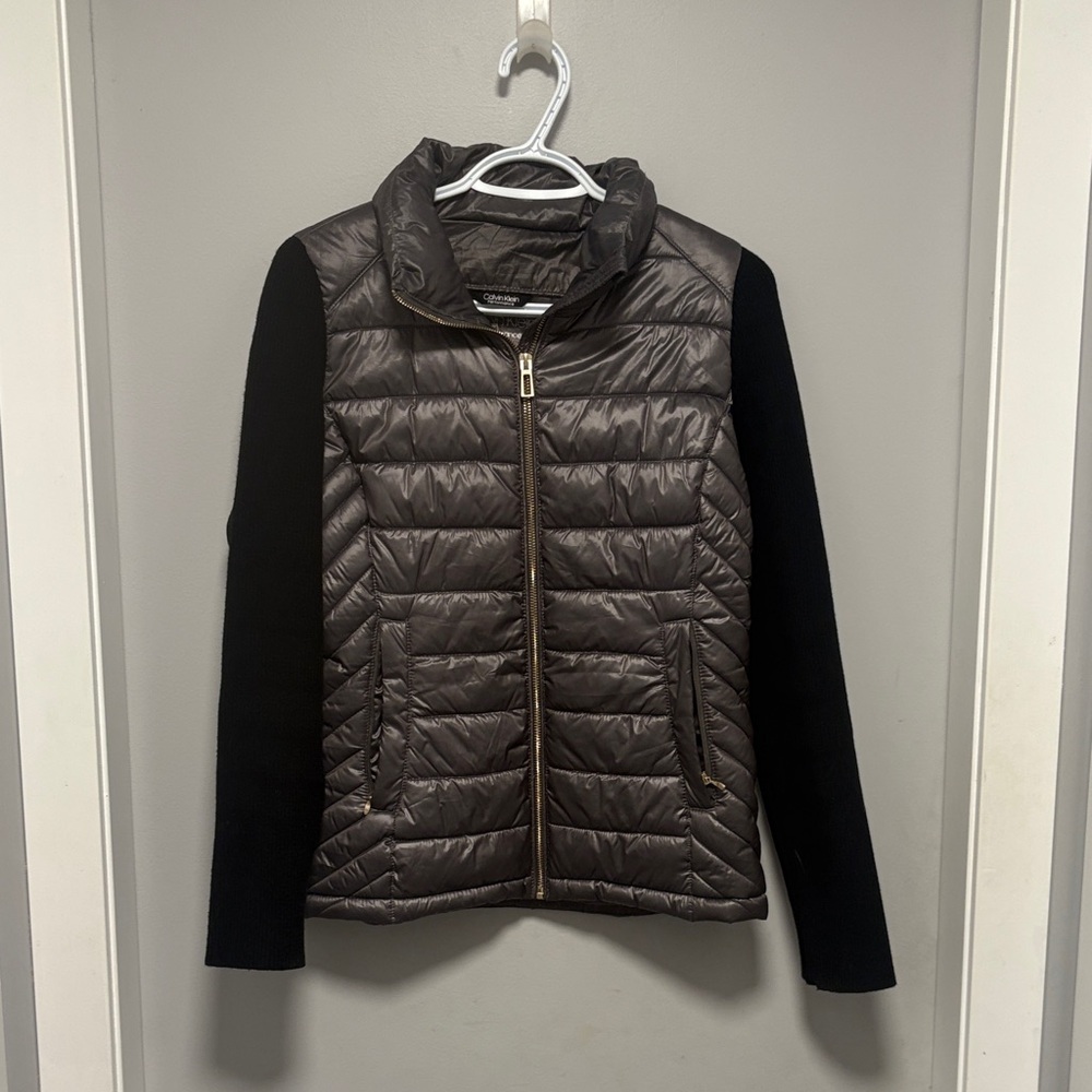 Calvin Klein Performance Brown and Black Puffer Jacket